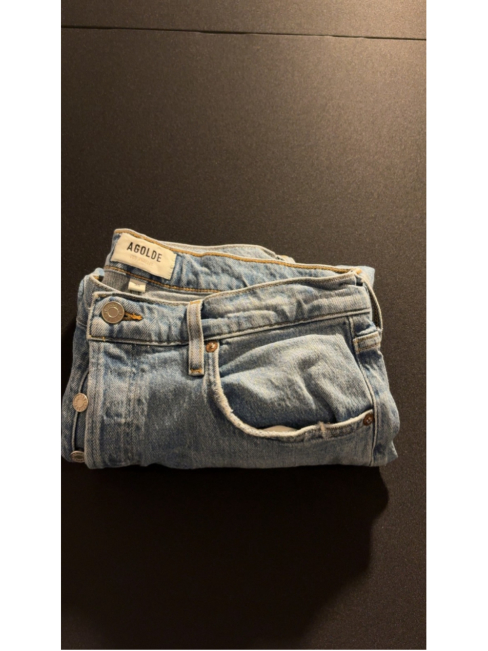 AGOLDE Los Angeles Light Wash Button Fly Denim Jeans Size 30